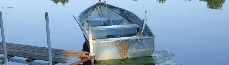 boat on pond